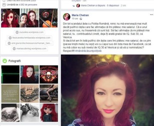 Reacția polițistei din Vaslui care i-a numit „pulifrici” pe cei care îi plătesc salariul. Imagine cu Maria Chetran, polițista cercetată disciplinar