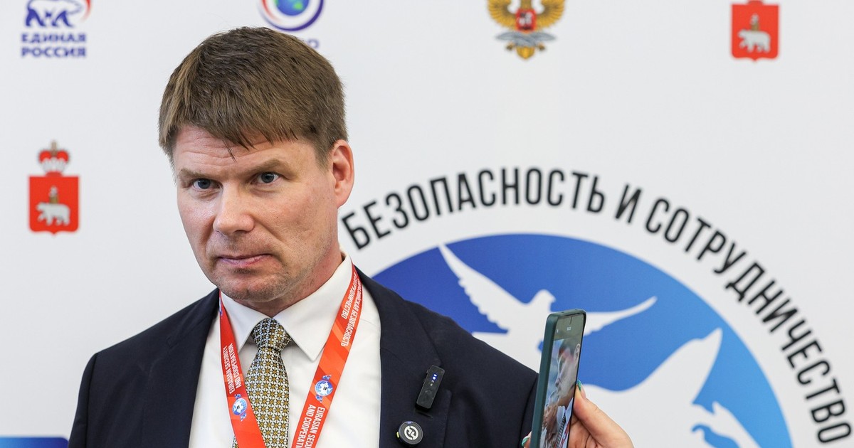 Steffen Kotre, la un eveniment organizat la Perm, pe 29 mai 2025, de partidul Rusia Unită Foto: Profimedia