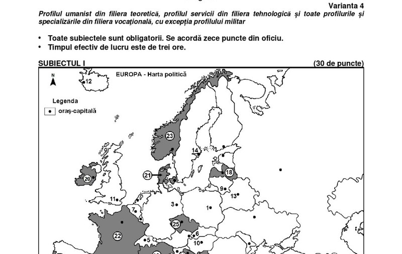 Proba la alegere a profilului la Bac 2025, sesiunea de toamnă. Subiectele la proba la alegere
