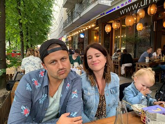 Stephan, Marcela și Alma în Berlin in anul 2019