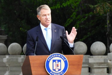 Klaus Iohannis, discurs în fața Palatului Cotroceni. Foto: Cristian Otopeanu / Libertatea