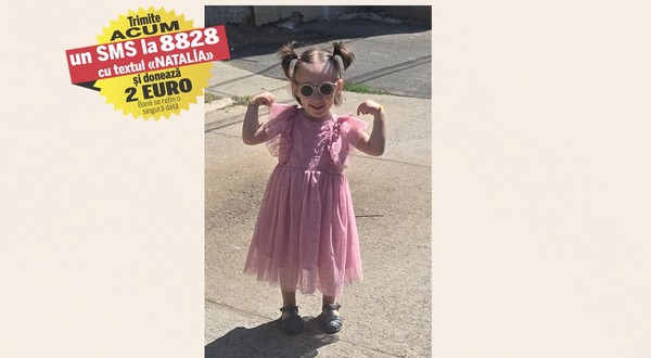 Natalia are nevoie de 8.000 de euro pentru o proteză oculară.