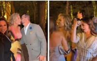 Andra si Catalin Maruta alaturi de Adina Buzatu, la nunta Sarei