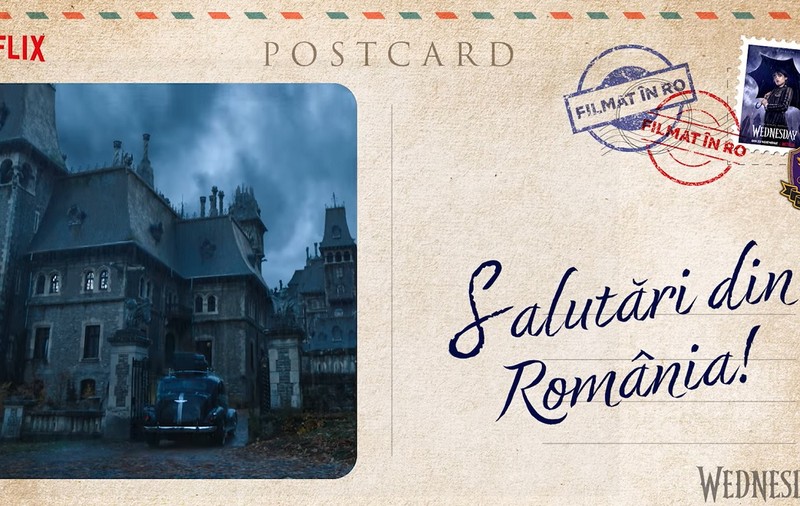 Cum se văd orașe din România în Wednesday, serialul lansat de Netflix.  A fost filmat la București, Sinaia, Bușteni și Bălteni