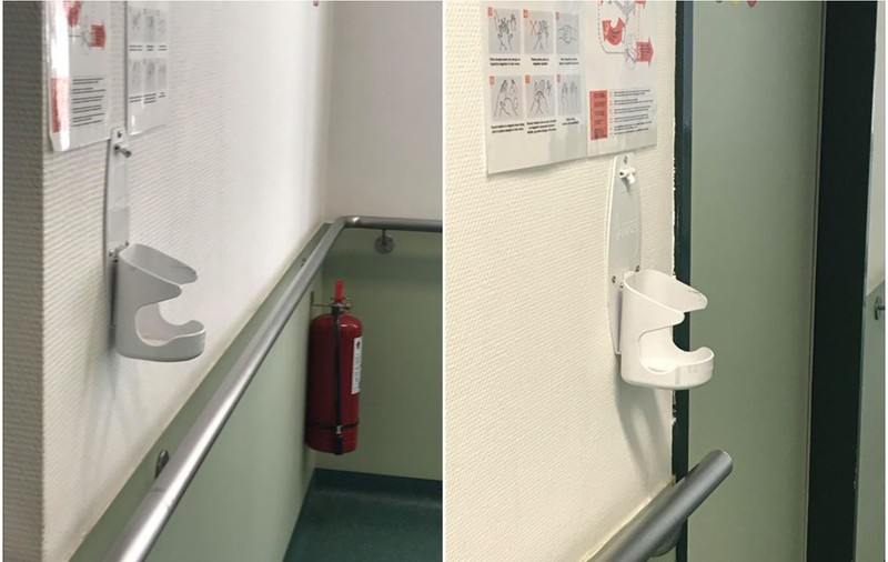 Cum s-au furat peste noapte recipientele de dezinfectant de mâini din Spitalul Colțea