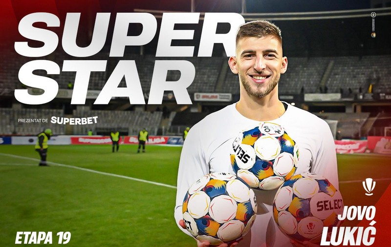 Hat-trick hero. Jovo Lukic este jucătorul etapei a 19-a