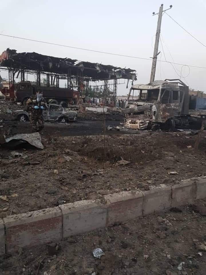 Aşa arată locul unde a avut loc explozia care a însemnat începutul atacului