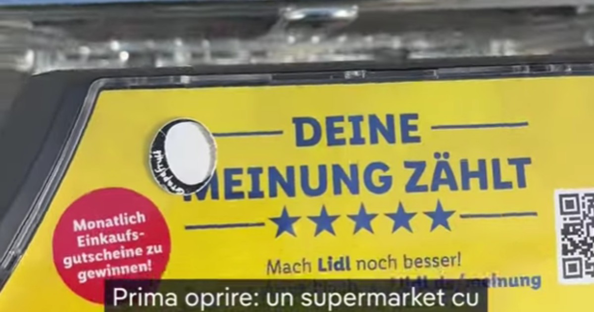 Cumpărături în Berlin, la un supermarket Lidl. FOTO: Captură video.