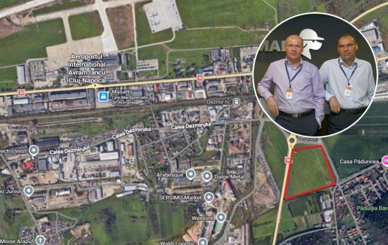 Frații Pavăl au cumpărat un teren de 6,5 hectare lângă aeroportul din Cluj-Napoca pentru un nou magazin Dedeman și o galerie comercială