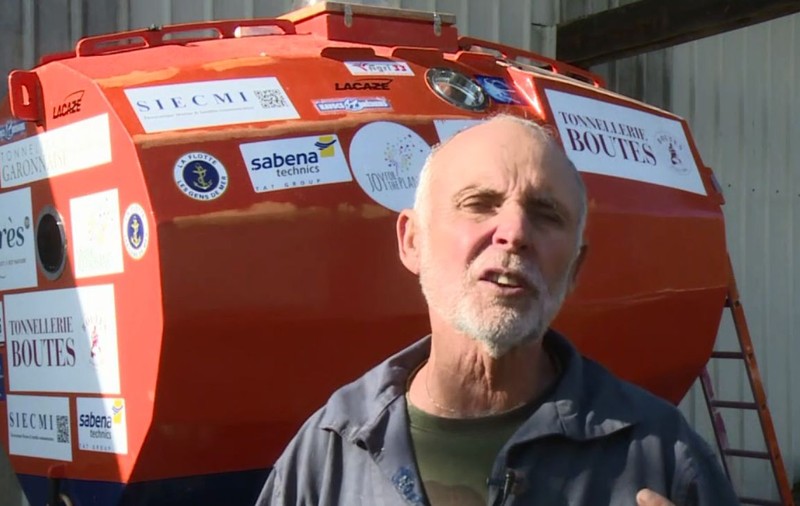 VIDEO | Un francez vrea să traverseze Oceanul Atlantic într-un butoi