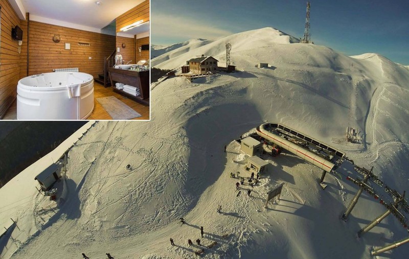FOTO/ Ce înseamnă vacanță de lux pe Valea Prahovei: valet personal, elicopter sau limuzină, SPA și șampanie de fiţe