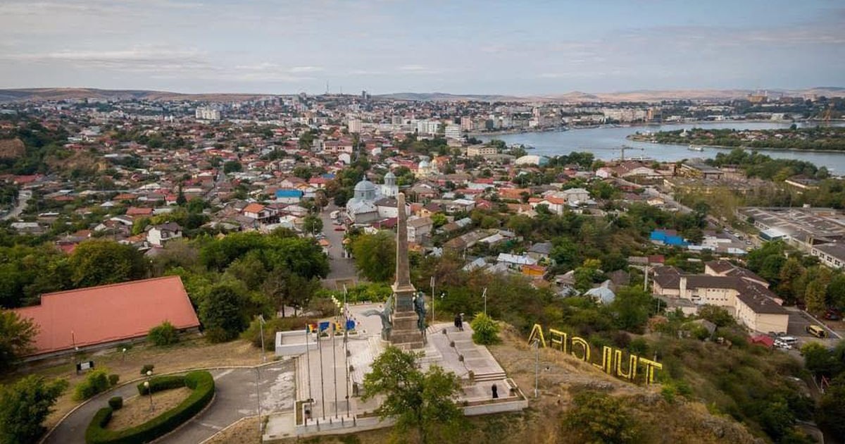Imagine aeriană a orașului Tulcea, octombrie 2025