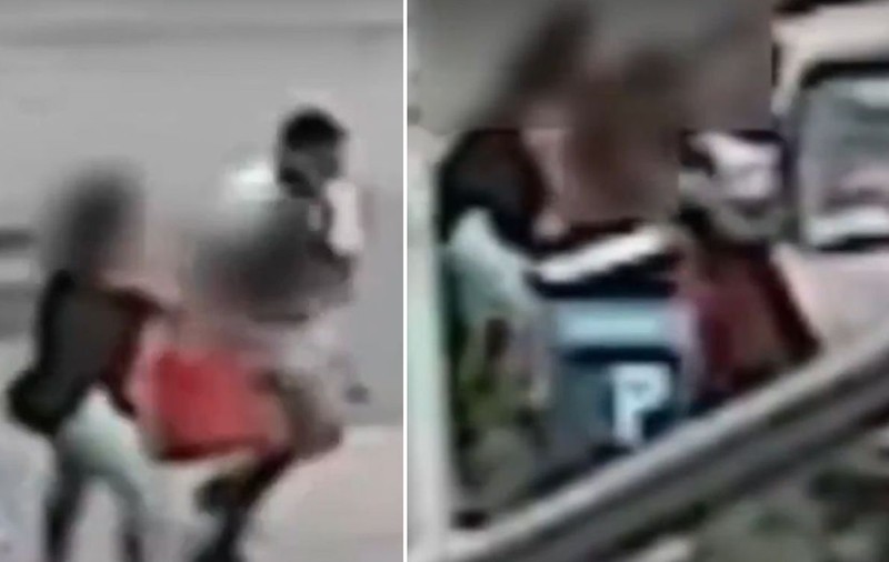 Momentul tulburător în care o femeie își salvează fiul de 5 ani din mâinile celui care a vrut să-l răpească
