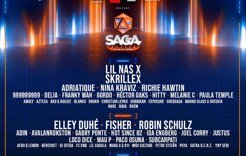 SAGA Festival anunță programul pe zile pentru cea de-a treia ediție: Robin Schulz, Elley Duhe și Vintage Culture, printre artiștii care se alătură line-up-ului