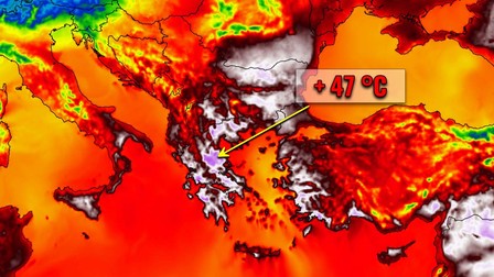Meteorologii se așteaptă ca Grecia să înregistreze un record de temperatură de 47 de grade Celsius