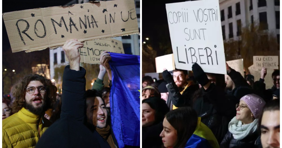 Un nou protest în Piața Universității, împotriva lui Călin Georgescu