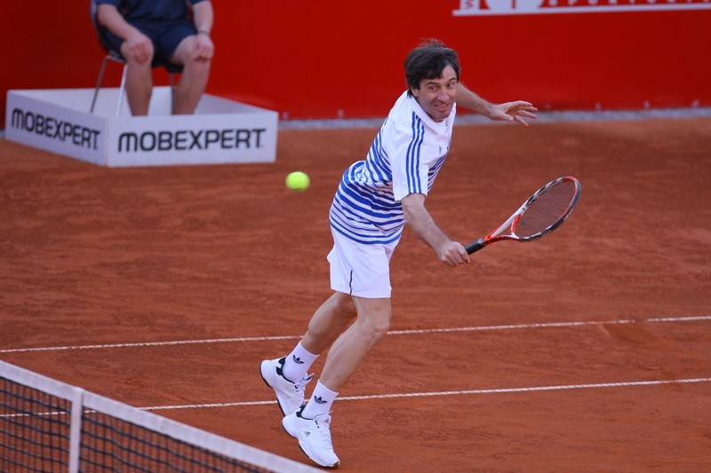 Turneul de tenis BRD Nastase-Tiriac Trophy, disputat in Bucuresti, sambata 23, aprilie 2012. In imagine, Iosif Rotariu