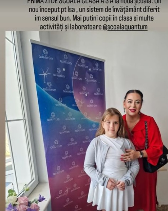 Ce a aflat Oana Roman la întâlnirea cu învățătoarea fiicei sale, după ce Isabela a început școala privată: „Am avut ședința individuală”