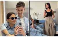 Andreea Popescu si Rres Cojoc la spital