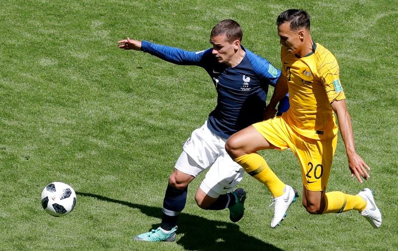 Franța - Australia, în grupa C de la Campionatul Mondial de fotbal Rusia 2018: 2-1. Griezmann și Jedinak au marcat din penalty. ”Cocoși” norocoși | FOTO&VIDEO