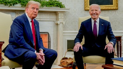 Biden și Trump la Casa Albă