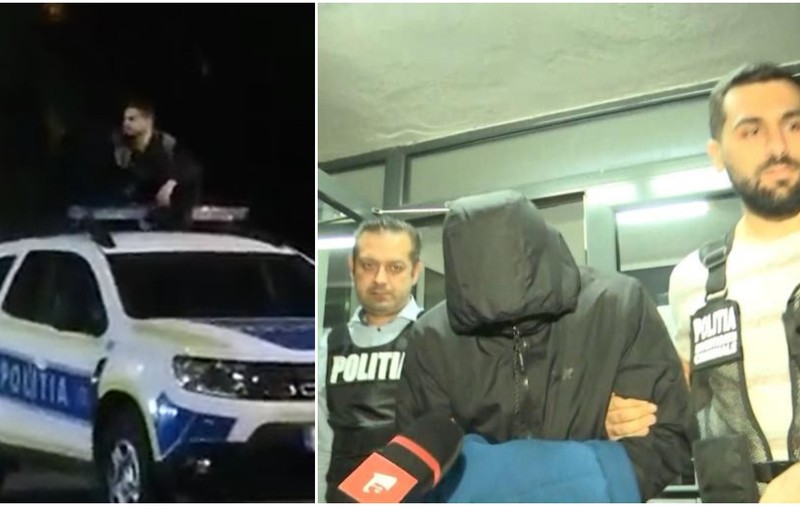 VIDEO | Studentul din Brașov urcat pe Dusterul Poliției, care apoi s-a lăudat pe TikTok, a fost găsit de polițiști
