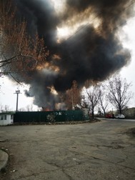 Incendiu Glina foto: ISU București