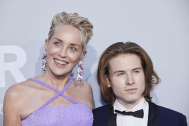 Sharon Stone și fiul Roan Joseph Bronstein