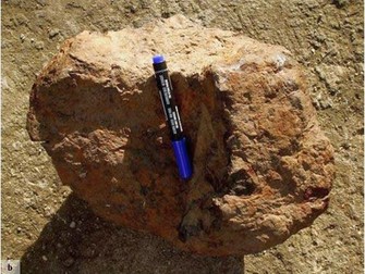 Meteoritul de la Gresia, Teleorman. Sursa foto: Institutul Geologic Român