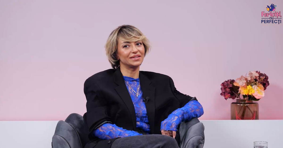 Giulia Anghelescu la emisiunea „Fericiți, nu perfecți”.