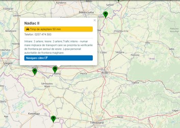 Trafic intens la intrarera in tara pe la Vama Nadlac. Foto: captura politiadefrontiera.ro