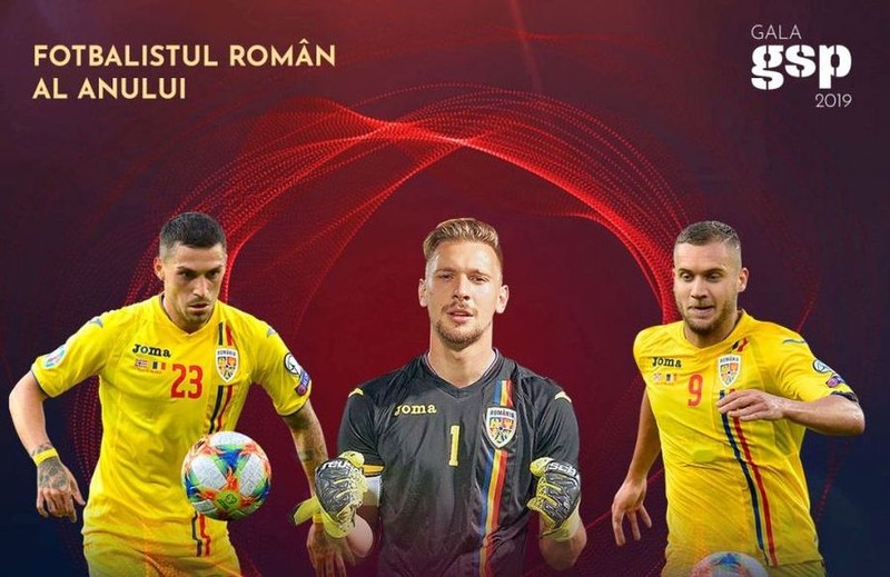 Nicolae Stanciu (s), Ionuț Radu (c) și George Pușcaș