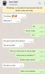 Dialoguri puse la dispoziție de soțul aflat în proces de divorț.