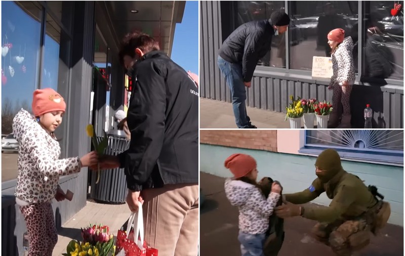 VIDEO | Varvara, o fetiță de 7 ani, a vândut lalele, ca să cumpere o vestă antiglonț pentru un soldat ucrainean