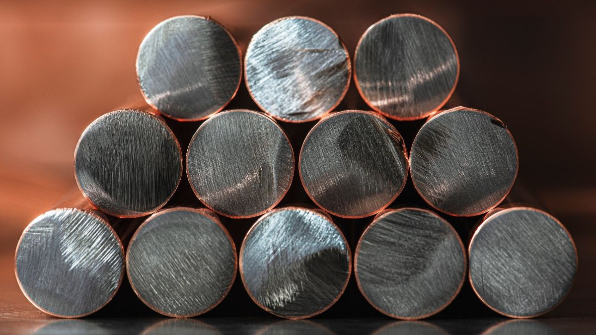 Produse din industria metalurgică, tije de oțel cu acoperire de cupru pentru industria energetică
