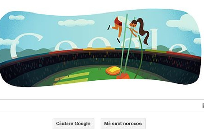 Google celebrează săritura cu prăjina la Jocurile Olimpice 2012
