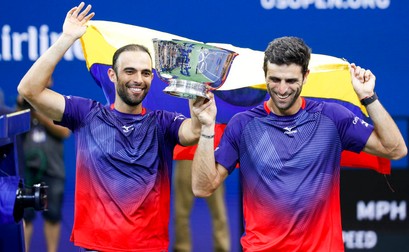 Juan Sebastian Cabal (stânga) and Robert Farah (dreapta)