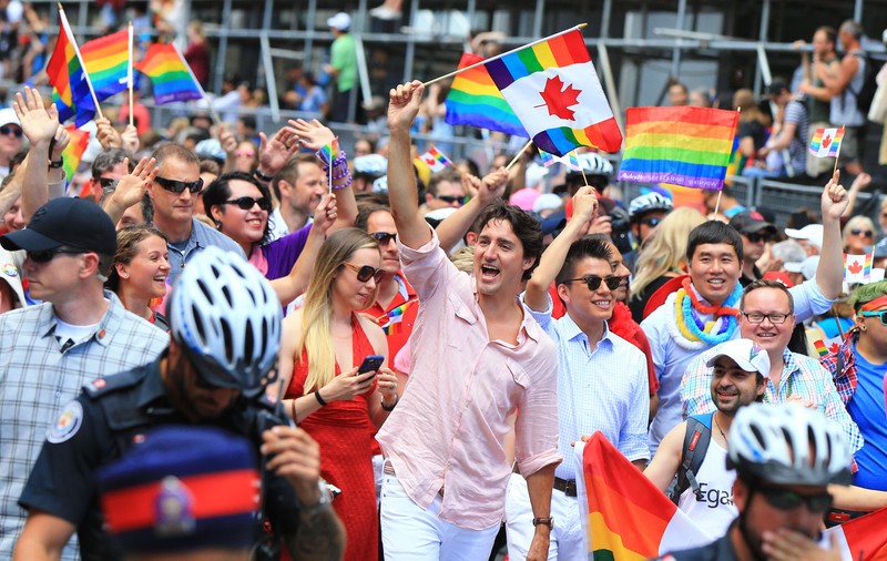 Premierul Canadei, la marșul gay din Toronto