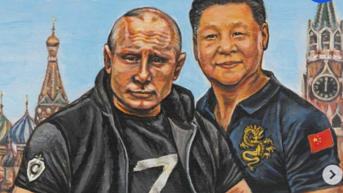Vladimir Putin și Xi Jinping, pe coperta calendarului FSB. Foto Instagram The Moscow Times