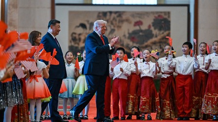 Donald Trump, primit cu ceremonie grandioasă de Xi Jinping la Beijing Foto: Profimedia