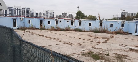 Spitalul modular din Pipera, așa cum l-am găsit joi, 7 octombrie