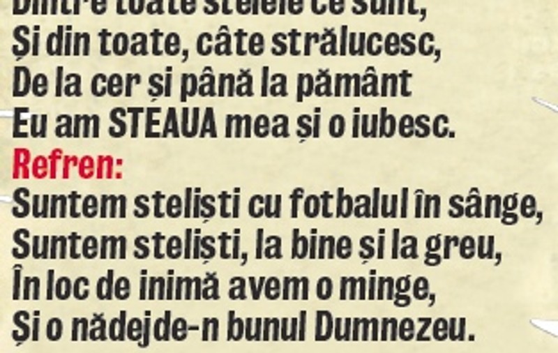 Steaua joacă pe muzică nouă