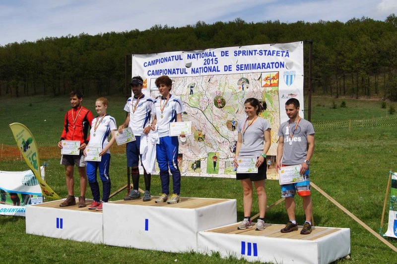 Podiumul la CN Semimaraton, orientare în alergare