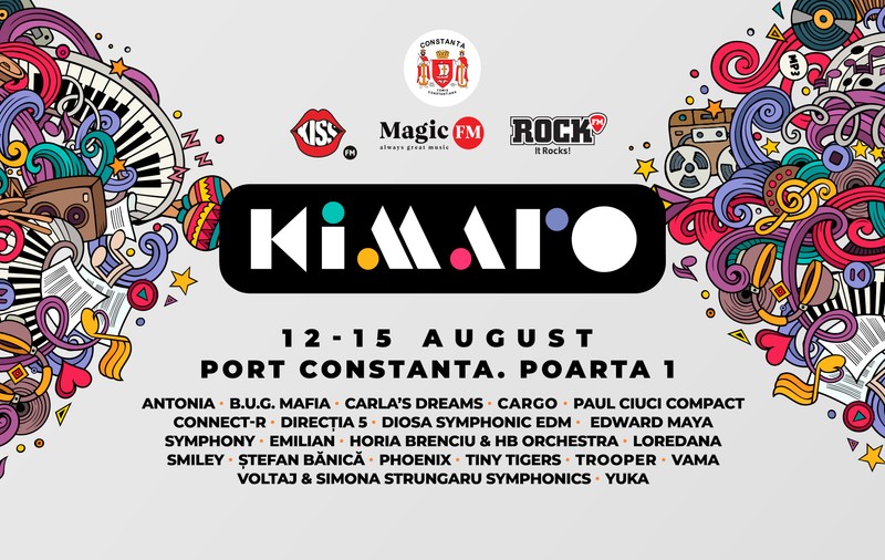 Kiss FM, Magic FM și Rock FM prezintă KIMARO, cel mai mare festival al muzicii românești