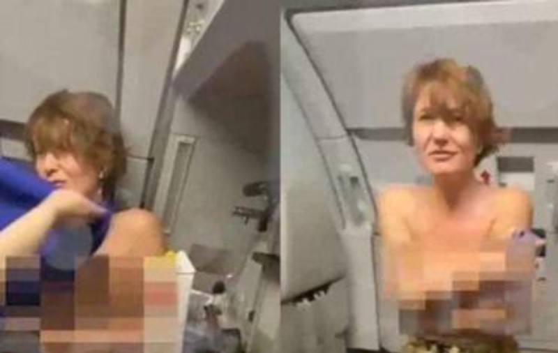 O rusoaică s-a dezbrăcat la bustul gol într-un zbor Aeroflot și a mușcat un însoțitor de zbor. „Puteți să mă omorâți, dar eu tot o să fumez!”