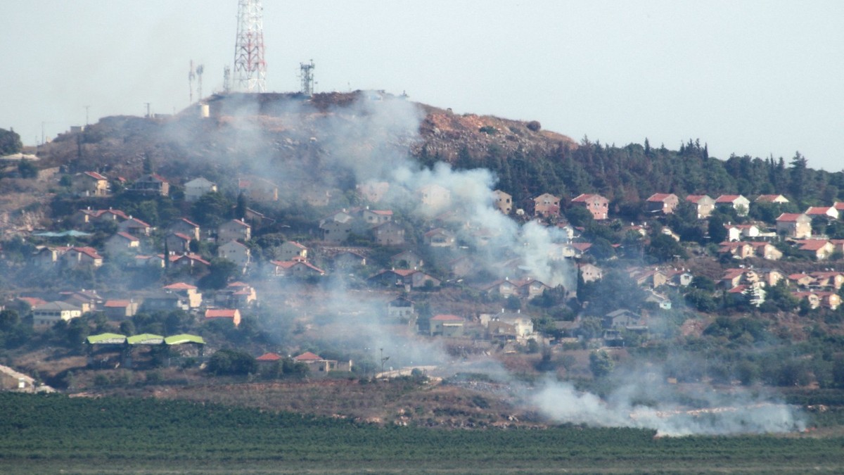 Satul israelian Metula după un atac aerian al Hezbollah Foto: Profimedia