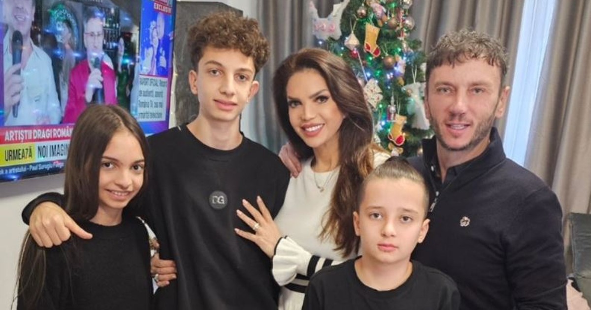 Cristina Spătar și familia sa