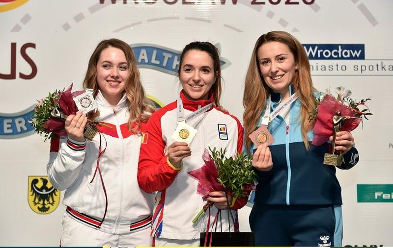 Laura Coman, campioană europeană la tir în proba de pușcă aer comprimat 10 metri