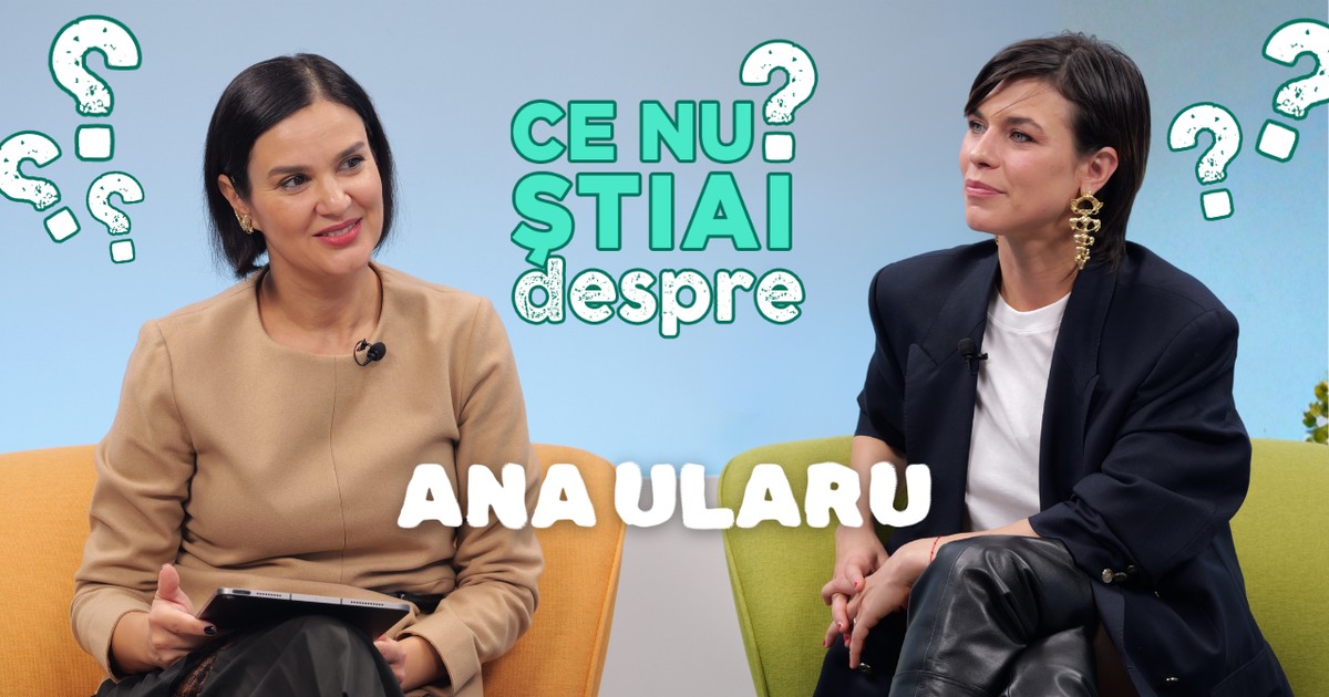 Ana Ularu alături de Mara Coman în emisiunea „Ce nu știai despre”, episodul 4.