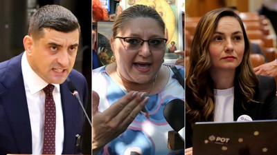 George Simion, Diana Sosoaca, Anamaria Gavrila. Foto_ Dumitru Angelescu, Inquam Photos , Codrin Unici